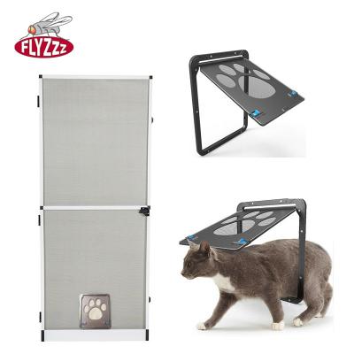 Anti Insect Fiberglass Fly Screen Door with Pet Door