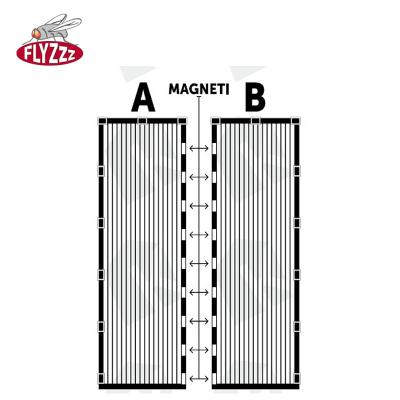 Hot Sell Polyester Mesh Magnetic Screen Curtain Door